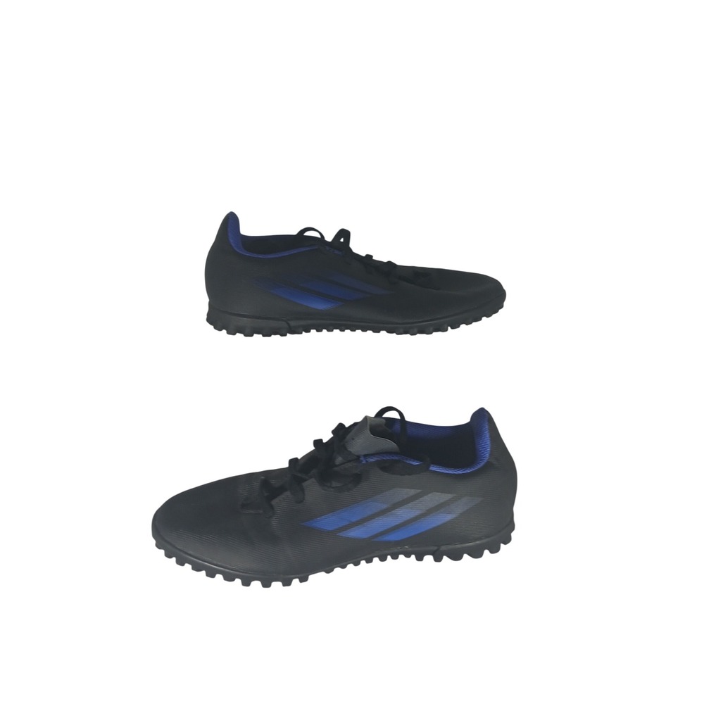 Adidas X Speedflow.4 TF Soccer Cleats 5.5Y Black Blue FY3326 Turf Shoes Boots